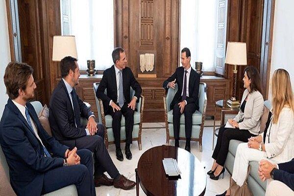یک هیات فرانسوی با بشار اسد دیدار کرد