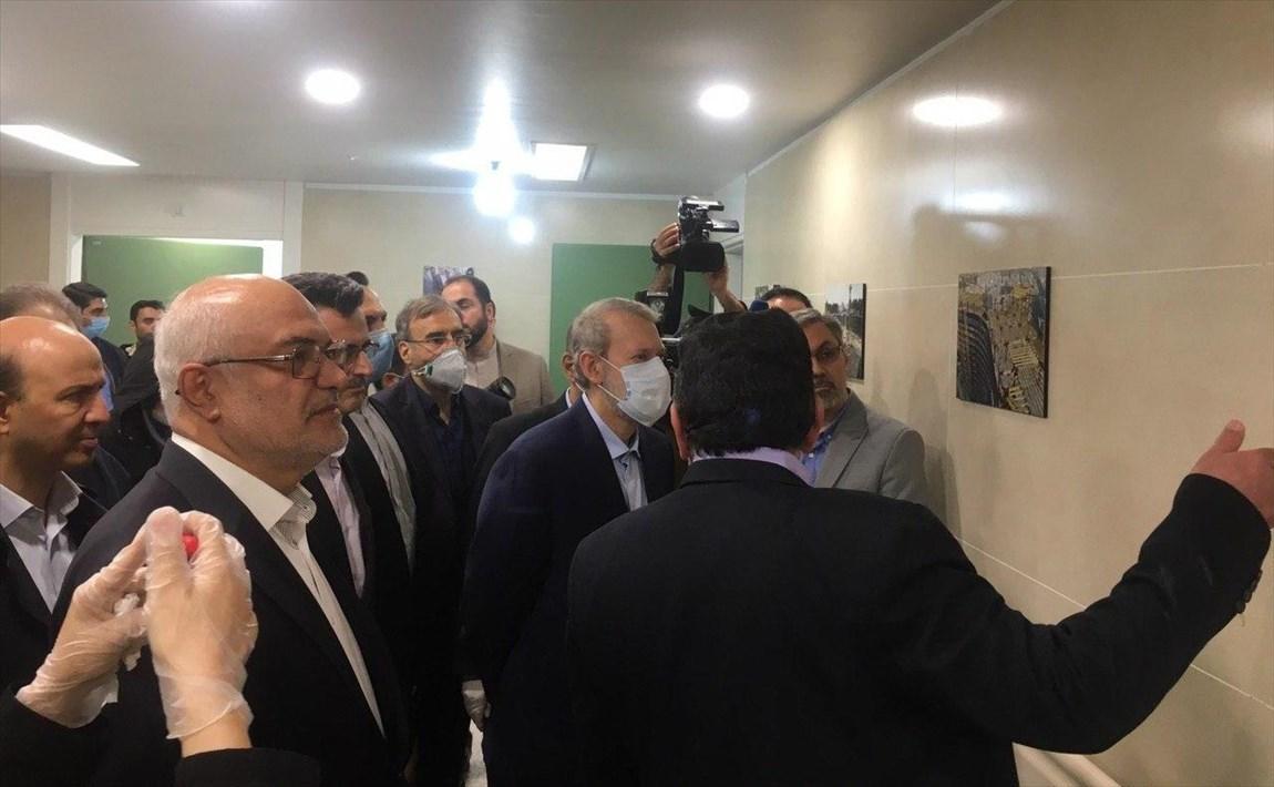 افتتاح بخش جدید بیمارستان امام خمینی(ره) با حضور لاریجانی