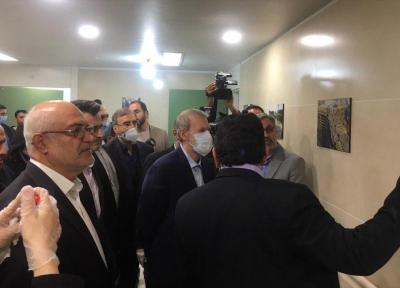 افتتاح بخش جدید بیمارستان امام خمینی(ره) با حضور لاریجانی