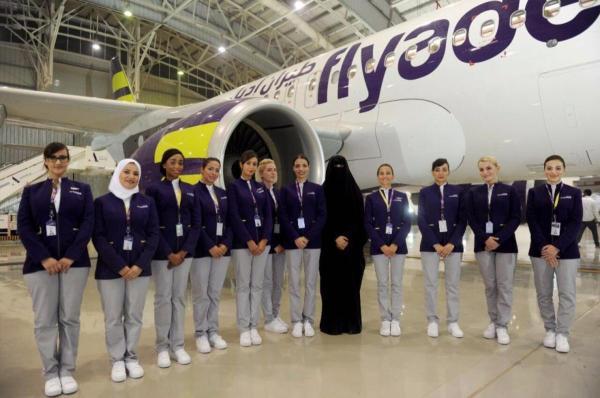 نخستین پرواز با خلبان و خدمه زن در عربستان