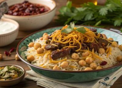 طرز تهیه نخود پلو با گوشت تکه ای؛ خوشمزه و مقوی